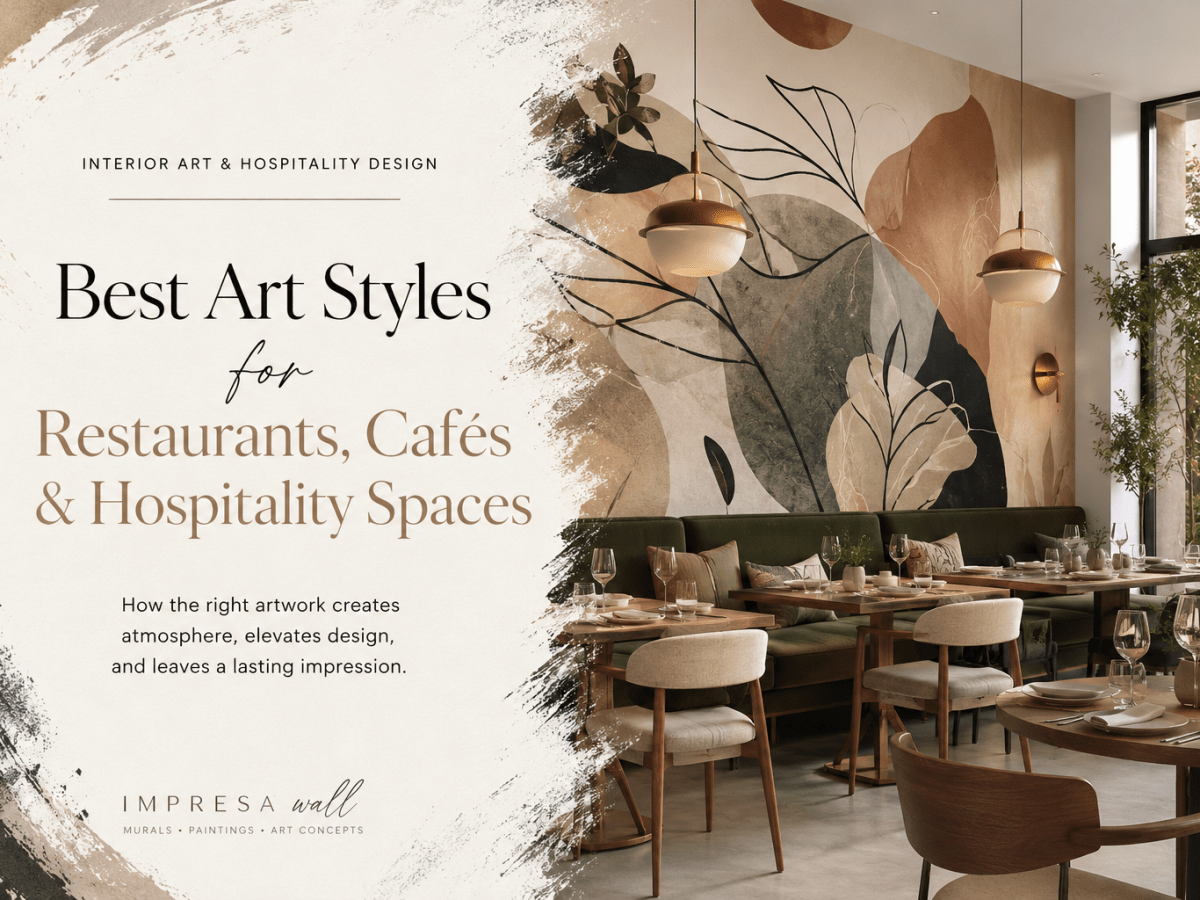 Best Art Styles for Restaurants, Cafés & Hospitality&nbsp;Spaces