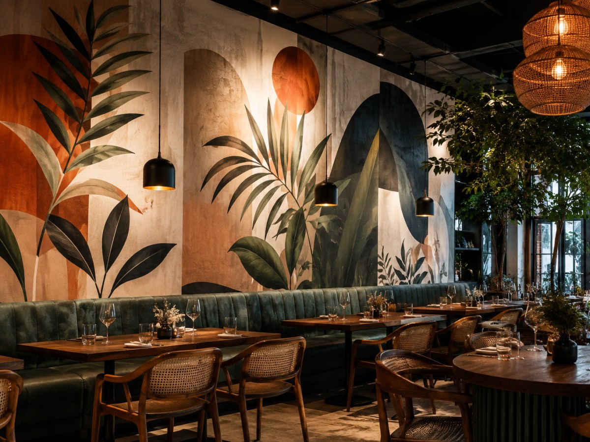 How Custom Murals Transform Restaurant&nbsp;Interiors